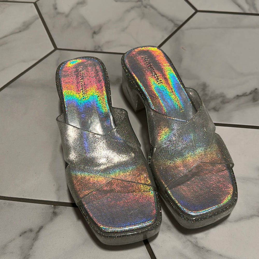 Jeffrey Campbell Sparkly Shoes Size 10